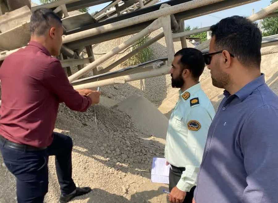 پلمب کارگاه تولید شن و ماسه در نکا